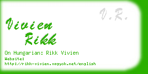 vivien rikk business card